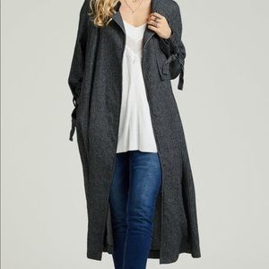 Long-Sleeve Tie Duster